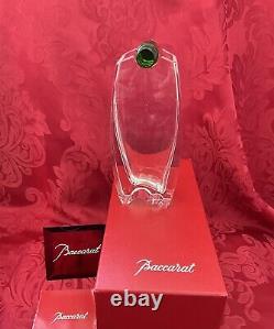 NIB FLAWLESS Stunning BACCARAT France Glass Crystal OCEANIE Flower Bud VASE FROG