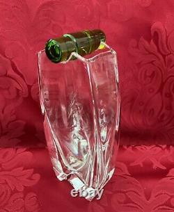 NIB FLAWLESS Stunning BACCARAT France Glass Crystal OCEANIE Flower Bud VASE FROG