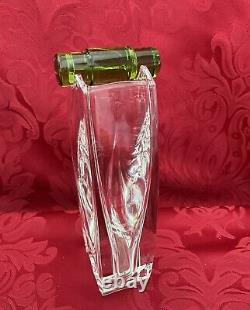NIB FLAWLESS Stunning BACCARAT France Glass Crystal OCEANIE Flower Bud VASE FROG