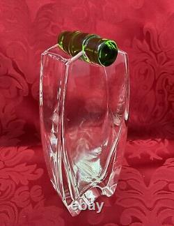 NIB FLAWLESS Stunning BACCARAT France Glass Crystal OCEANIE Flower Bud VASE FROG
