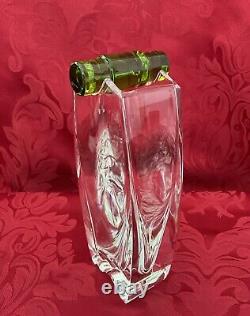 NIB FLAWLESS Stunning BACCARAT France Glass Crystal OCEANIE Flower Bud VASE FROG