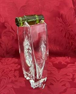 NIB FLAWLESS Stunning BACCARAT France Glass Crystal OCEANIE Flower Bud VASE FROG