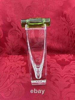 NIB FLAWLESS Stunning BACCARAT France Glass Crystal OCEANIE Flower Bud VASE FROG