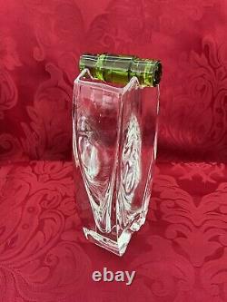 NIB FLAWLESS Stunning BACCARAT France Glass Crystal OCEANIE Flower Bud VASE FROG