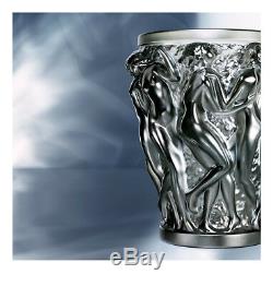 New Authentic Large Lalique Bacchantes Bronze Crystal Vase (large)