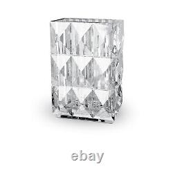 New Baccarat Crystal Louxor Rectangular Clear Vase Tall #2609993 Brand Nib F/sh