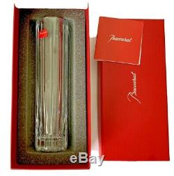 New Baccarat French Crystal Harmonie 8 Bud Vase Signed Authentic in Box Round
