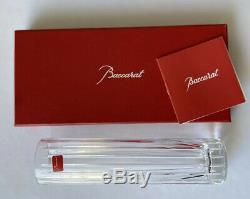 New Baccarat French Crystal Harmonie 8 Bud Vase Signed Authentic in Box Round