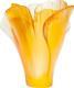 New Daum Crystal Mini Ginkgo Tulip Vase #05157-3/c Brand Nib French Save$$ F/sh