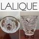 New! Hand-Signed LALIQUE Samur Grapevine Frosted Crystal Glass Vase 5-3/8