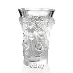 New Lalique Fantasia Vase Brand New In Box #1262600 French Crystal Nude Paris Fs