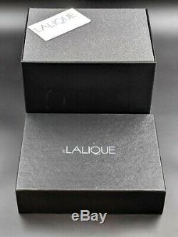 New Lalique Small Clear Crystal Bacchantes Vase 10547500 -BBL424A3