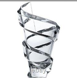 New, Stunning BACCARAT Spiral Bud Vase. Retail $560