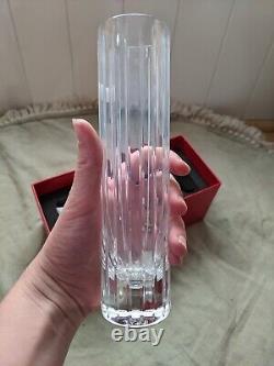 New in Box Baccarat Harmonie 7 Crystal Art Glass Bud Vase France Discontinued