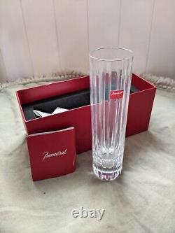 New in Box Baccarat Harmonie 7 Crystal Art Glass Bud Vase France Discontinued