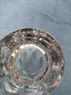 Old Vintage Saint Louis Clear Crystal Vase Elegant French Art Glass 20th Century