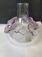 Original French Lalique Atossa Lavander Flowers Vase