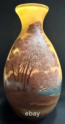 Original Large French LEGRAS Cameo Vase