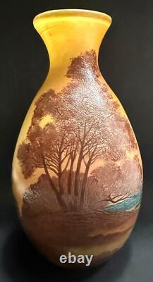 Original Large French LEGRAS Cameo Vase