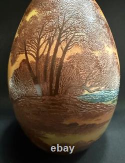 Original Large French LEGRAS Cameo Vase