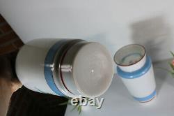 PAIR antique french gorgeous opaline glass romantic vases