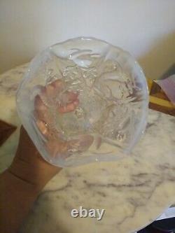 RARE Antique FRENCH White Opalescent SQUIRREL & ACORN Art Glass VASE Scales EAPG