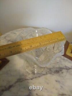RARE Antique FRENCH White Opalescent SQUIRREL & ACORN Art Glass VASE Scales EAPG