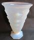 RARE French vase opalescent crystal signed VERLYS 4 stunts of bindweeds