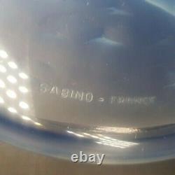 RARE Large Sabino French Art Deco Nude Female Opaline Glass Box 1930s