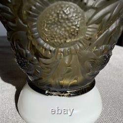 RARE & PRICED TO SELL! Vintage VERLYS France, Alpine Thistle, Topaz Vase, 1930's