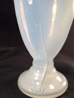 REDUCED French Opalescent Art Glass Vase Ormolu St George Slaying Dragon 1920's
