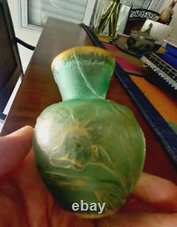 REPAIRED Antique Daum Nancy French Glass Talking Vase Signed