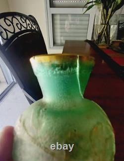REPAIRED Antique Daum Nancy French Glass Talking Vase Signed