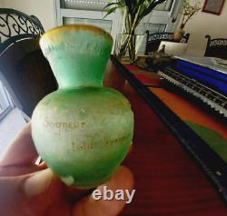 REPAIRED Antique Daum Nancy French Glass Talking Vase Signed