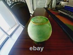 REPAIRED Antique Daum Nancy French Glass Talking Vase Signed