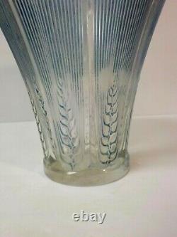 R. Lalique France EPIS 6.5 Vase, Blue Patina / Staining, c. 1930's