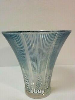 R. Lalique France EPIS 6.5 Vase, Blue Patina / Staining, c. 1930's