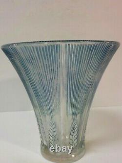 R. Lalique France EPIS 6.5 Vase, Blue Patina / Staining, c. 1930's