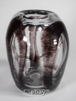 Rare Andre Thuret French Decorated Art Glass Vase