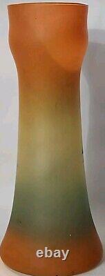 Rare Antique Legras France Enamel Hand Painted Glass Vase C-1900-1920 EUC