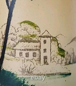 Rare Antique Legras France Enamel Hand Painted Glass Vase C-1900-1920 EUC