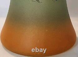 Rare Antique Legras France Enamel Hand Painted Glass Vase C-1900-1920 EUC