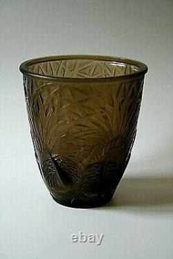 Rare Art Deco Pierre D'avesn Glass Vase