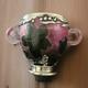Rare Daum Nancy Martele Two Handled Cup With Lilies of the Valley Silver Mounts