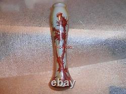 Rare French Daum Nancy Signed Vase 6 3/4