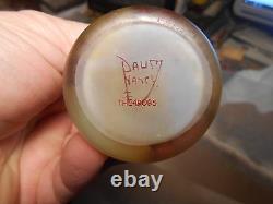 Rare French Daum Nancy Signed Vase 6 3/4