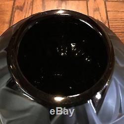 Rare Hard to Find LALIQUE Black & White Enameled Zebra TANZANIA Vase with COA