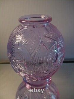 Rare Pierre D'Avesn French Art Deco Neodymium Les Nenuphars Vase France 1925