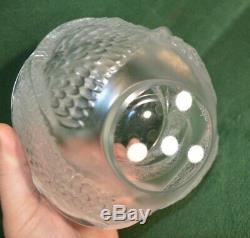 Rare Vintage Lalique French Andromeda Fish Scale Centerpiece Vase 6 Inches