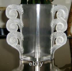 Rene Lalique 1929 Amiens Vase. 7. Signed, Damaged, Well Repaired, Different